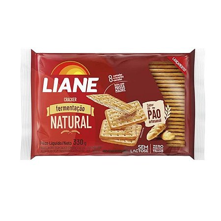 Biscoito Cream Cracker Fermentação Natural Liane 330g