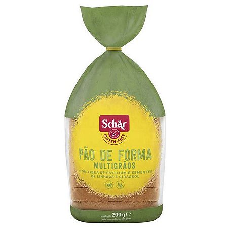 Pão de Forma Multigrãos Sem Glúten Schar 225g