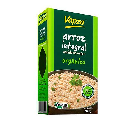 Arroz Integral Orgânico Cozido Vapza 250g
