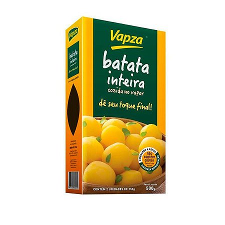 Batata Inteira Cozida Vapza 500g