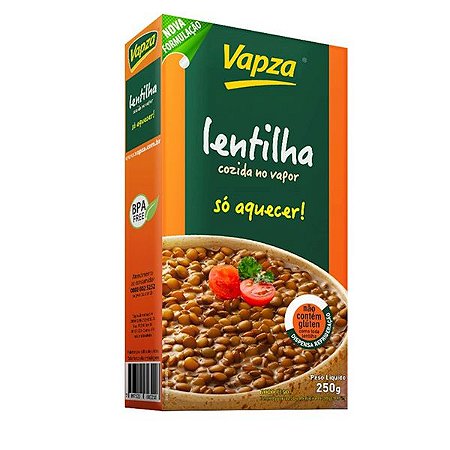 Lentilha Cozida e Temperada Vapza 250g