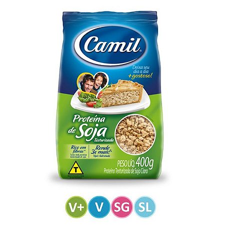 Proteína Texturizada de Soja Clara Camil 400g