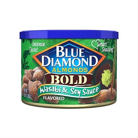Amêndoas com Wasabi e Shoyu Blue Diamonds 150g