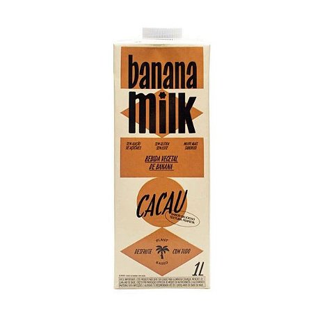 Bebida Vegetal Banana Milk Cacau 1 litro