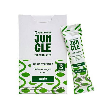 Jungle Electrolytes Limão Caixa com 14 Sticks 5g cada