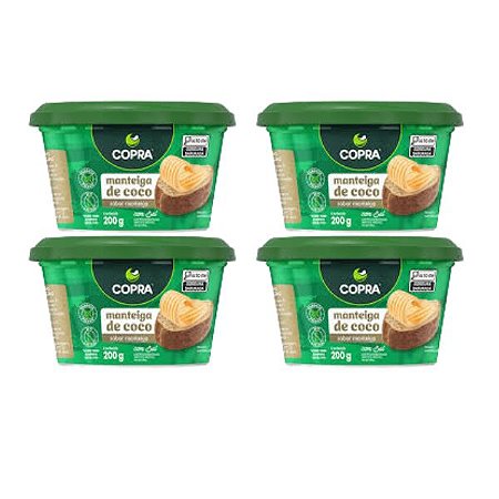 Manteiga de Coco Copra 200g Kit 4un
