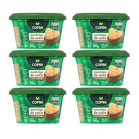 Manteiga de Coco Copra 200g Kit 6un