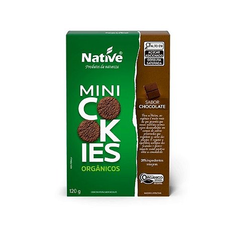 Mini Cookies Orgânicos Chocolate Native 120g
