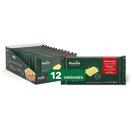 Massa para Lasanha Orgânica Native 12x200g