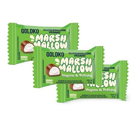 Bombom Marshmallow Vegano GoldKo - 3un