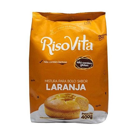 Mistura para Bolo de Laranja Sem Glúten Risovita 400g