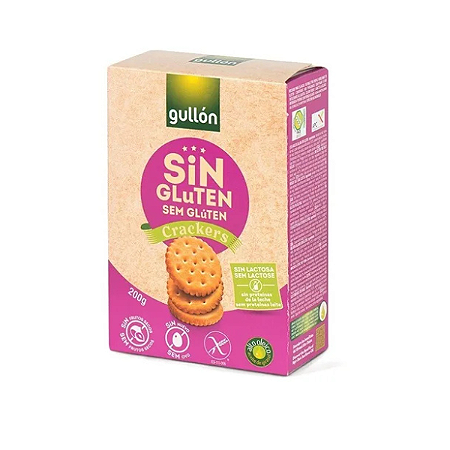 Biscoito Cracker Sem Glúten Sem Lactose Gullón 200g