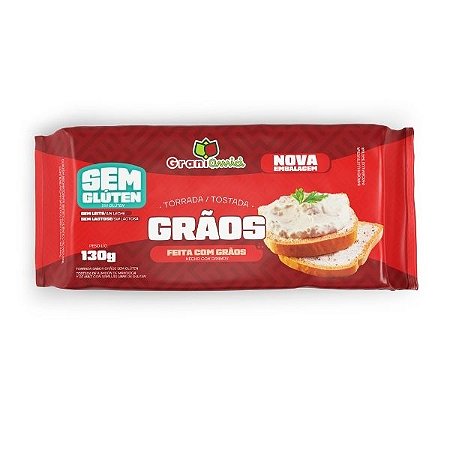Torrada com Grãos Sem Glúten Grani Amici 150g | Crocante, Saudável e Sem Trigo