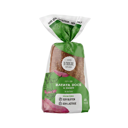 Pão Batata Doce e Grãos Sem Glúten Di Mangiare 420g