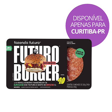 Hamburguer Vegano Defumado Fazenda Futuro 230g