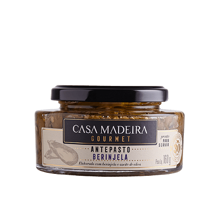 Antepasto de Berinjela Casa Madeira 160g