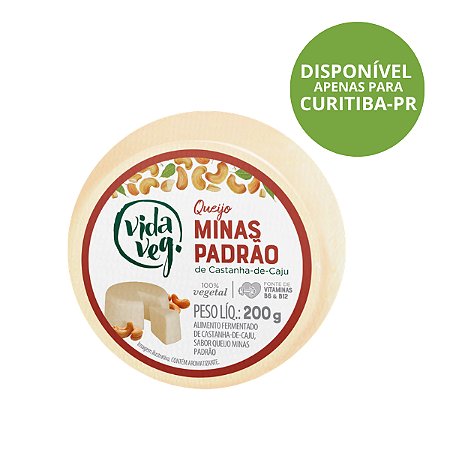 Queijo Minas Padrão Vegano de Castanha de Caju Vida Veg 200g