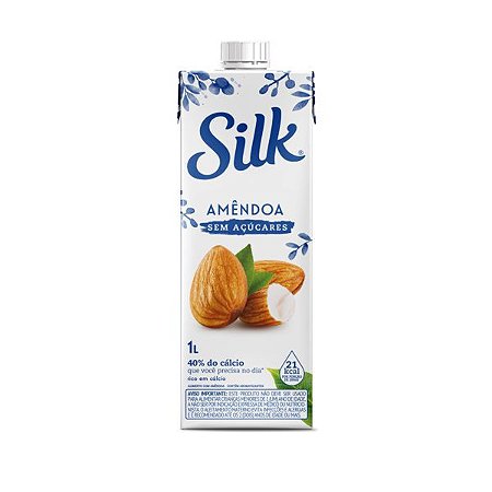 Leite de Amêndoas Sem Açúcar Silk 1L