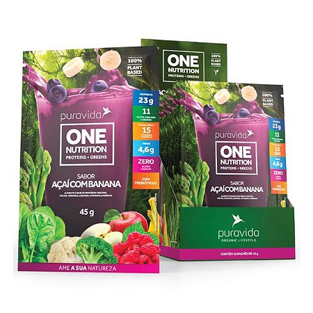 One Nutrition Açaí com Banana Pura Vida 45g