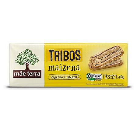 Biscoito Orgânico Tribos Maizena Mãe Terra 145g