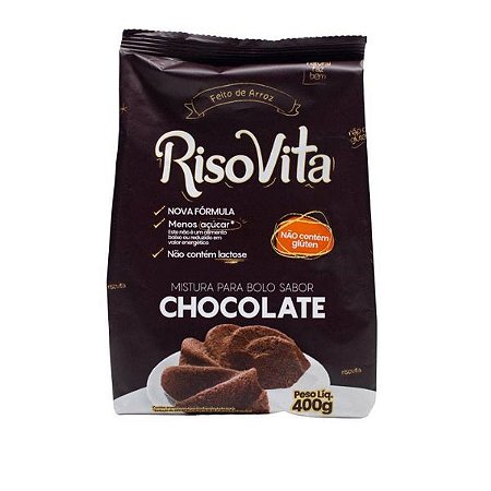 Mistura para Bolo de Chocolate Sem Glúten Risovita 400g