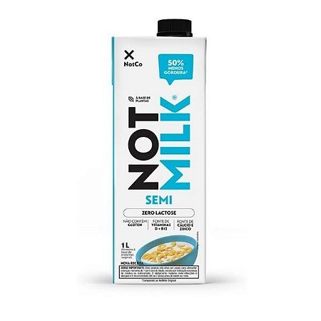 Leite Vegetal Not Milk Semi 1 litro