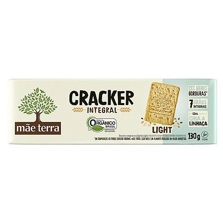 Biscoito Cracker Orgânico Light 130g