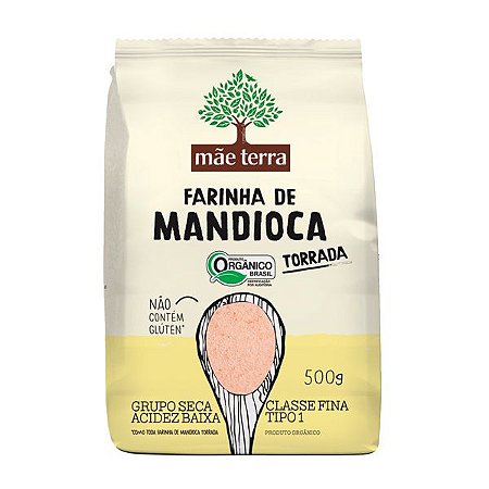 Farinha de Mandioca Torrada Orgânica Mãe Terra 500g