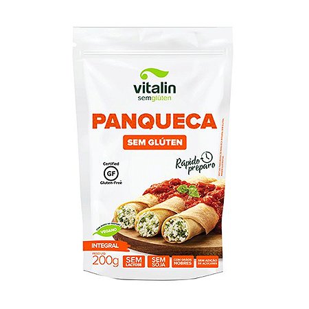 Mistura Integral para Panqueca Sem Glúten Vitalin 200g