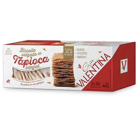 Biscoito Salgado de Tapioca Integral Casa Valentina 44g