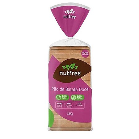 Pão de Batata Doce Sem Glúten Nutfree 400g