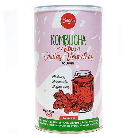 Kombucha Hibisco e Frutas Vermelhas Organ