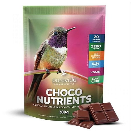 Achocolatado Vegano Choco Nutrients Pura Vida 300g