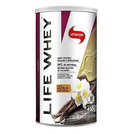 Life Whey Protein Baunilha Vitafor 450g