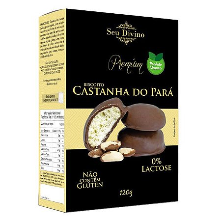 Biscoito de Castanha Sem Glúten Seu Divino 120g