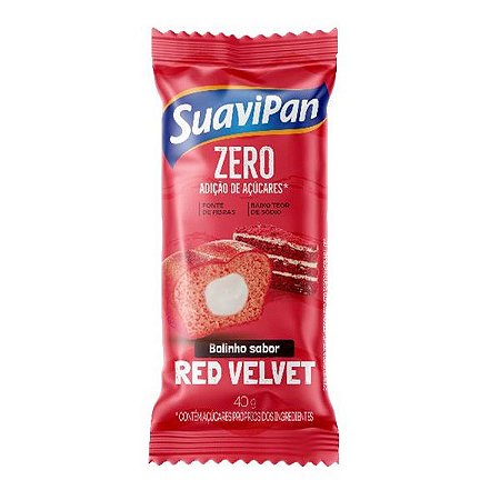 Bolinho Zero Açúcar sabor Red Velvet 40g