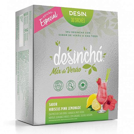 Desinchá Mix de Verão Pink Lemonade Caixa 30 sachês