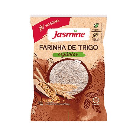 Farinha de Trigo Integral Orgânico Jasmine 1Kg