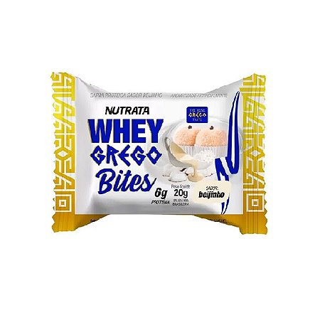 Whey Grego Bites sabor Beijinho Nutrata 20g