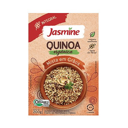 Quinoa Mista Orgânica em Grãos Jasmine 250g