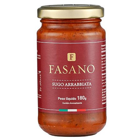 Molho Sugo Arrabbiata Fasano 180g