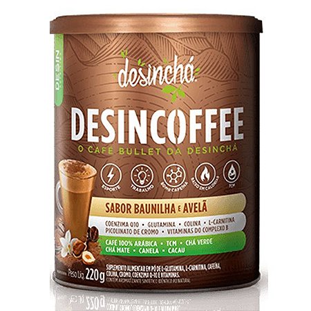 Desincoffee sabor Baunilha e Avelã Desinchá 220g