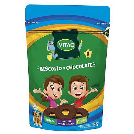 Biscoito Integral de Chocolate Kids Vitao 80g