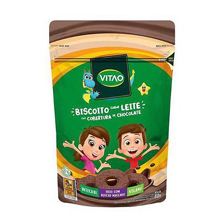 Biscoito Integral de Leite com Chocolate Vitao 80g