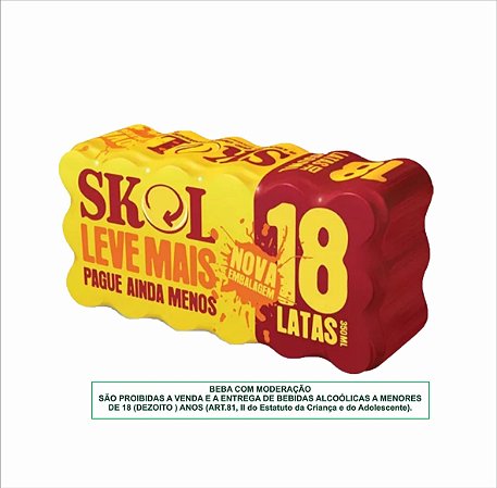 Caixa De Cerveja Skol Lata Preço Cerveja Skol Lata 350 18und Gelada Nolar Supermercado