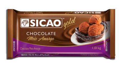 Choc Sicao Meio Amargo Gold 1,01 kG