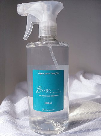 Água para lençóis - Pet Cilíndrico  500 ml - Válvula Gatilho G28 Branca