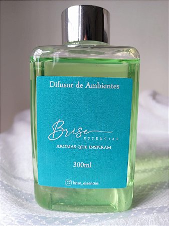 Difusor de Ambientes - Pet  Retangular 300 ml  - Tampa laminada G28 Prata - Com 6 varetas