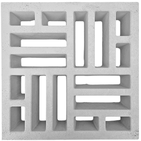 Elemento vazado Taco Chinês 39x39x07Cm