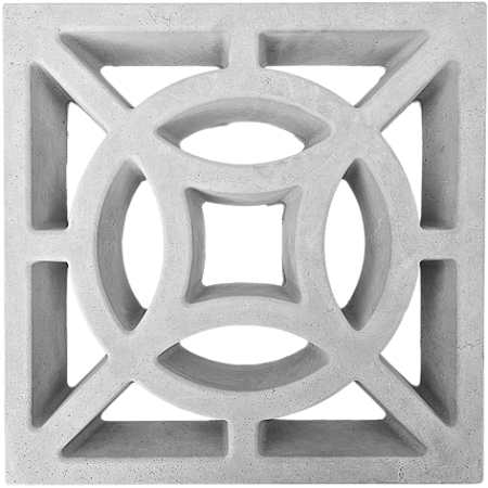 Elemento vazado 4 Pontas 39x39x07Cm